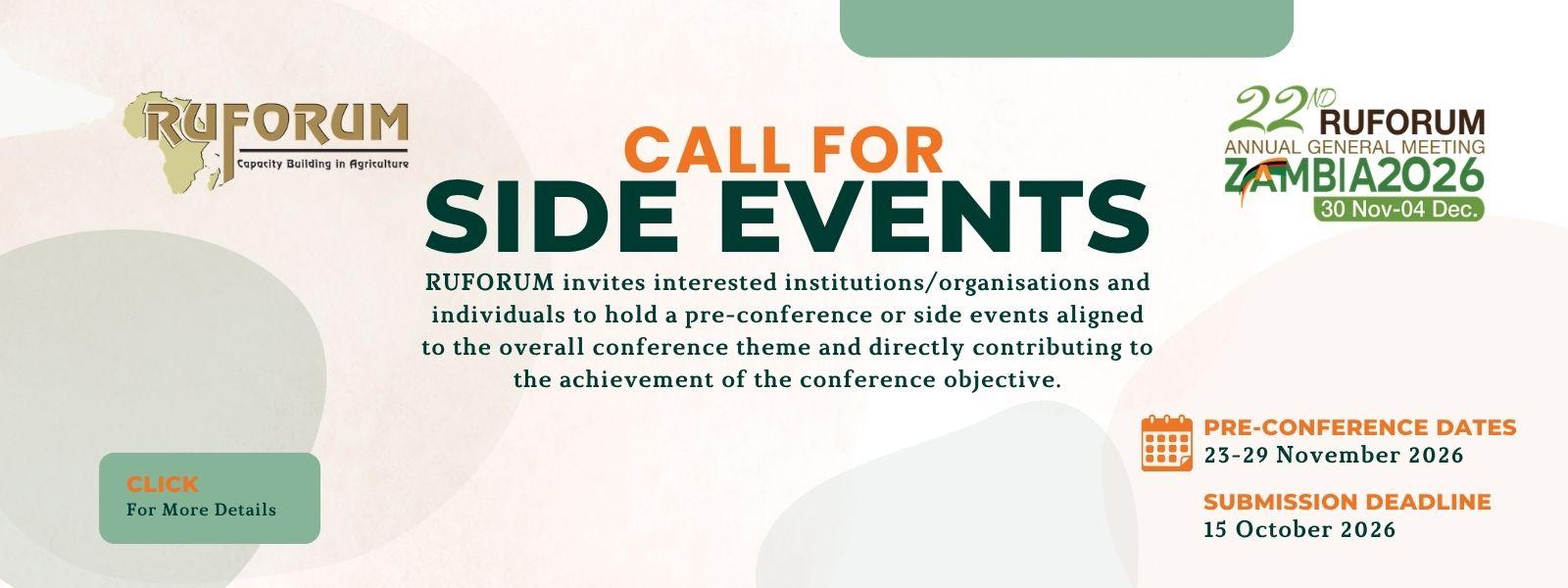 RUFORUM Side Events
