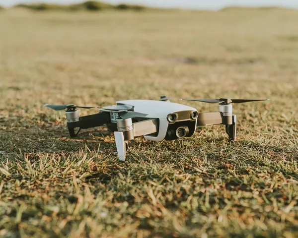An image of a drone on grass.